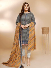 edenrobe Allure Cambric Unstitched 2Pc Printed Suit EWU21A7-21267 - FaisalFabrics.pk