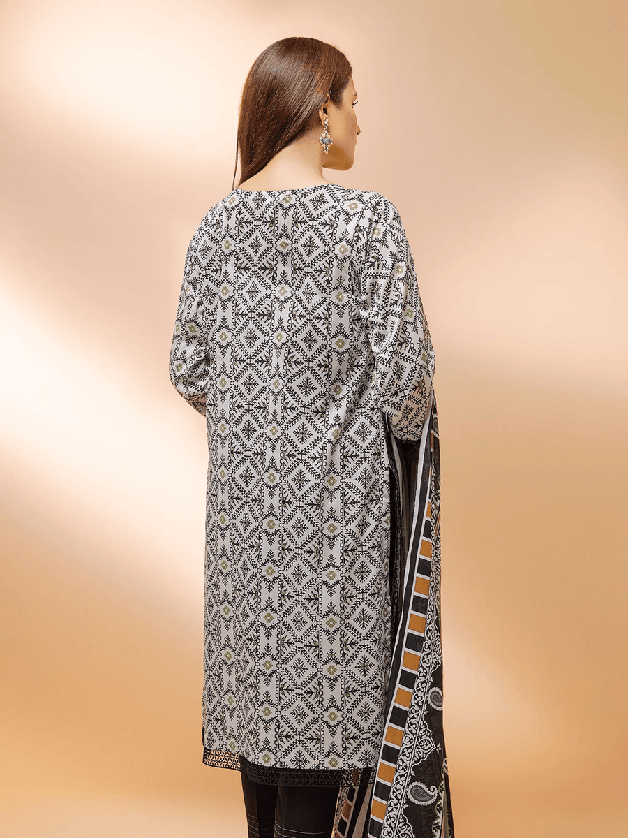 edenrobe Allure Cambric Unstitched Printed 2pc Suit EWU21A7-21269 - FaisalFabrics.pk