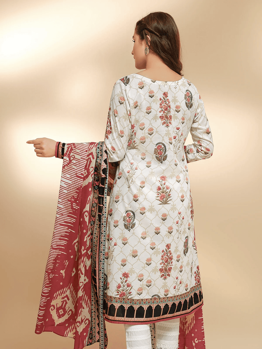 edenrobe Allure Cambric Unstitched Printed 2pc Suit EWU21A7-21272 - FaisalFabrics.pk