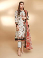 edenrobe Allure Cambric Unstitched Printed 2pc Suit EWU21A7-21272 - FaisalFabrics.pk
