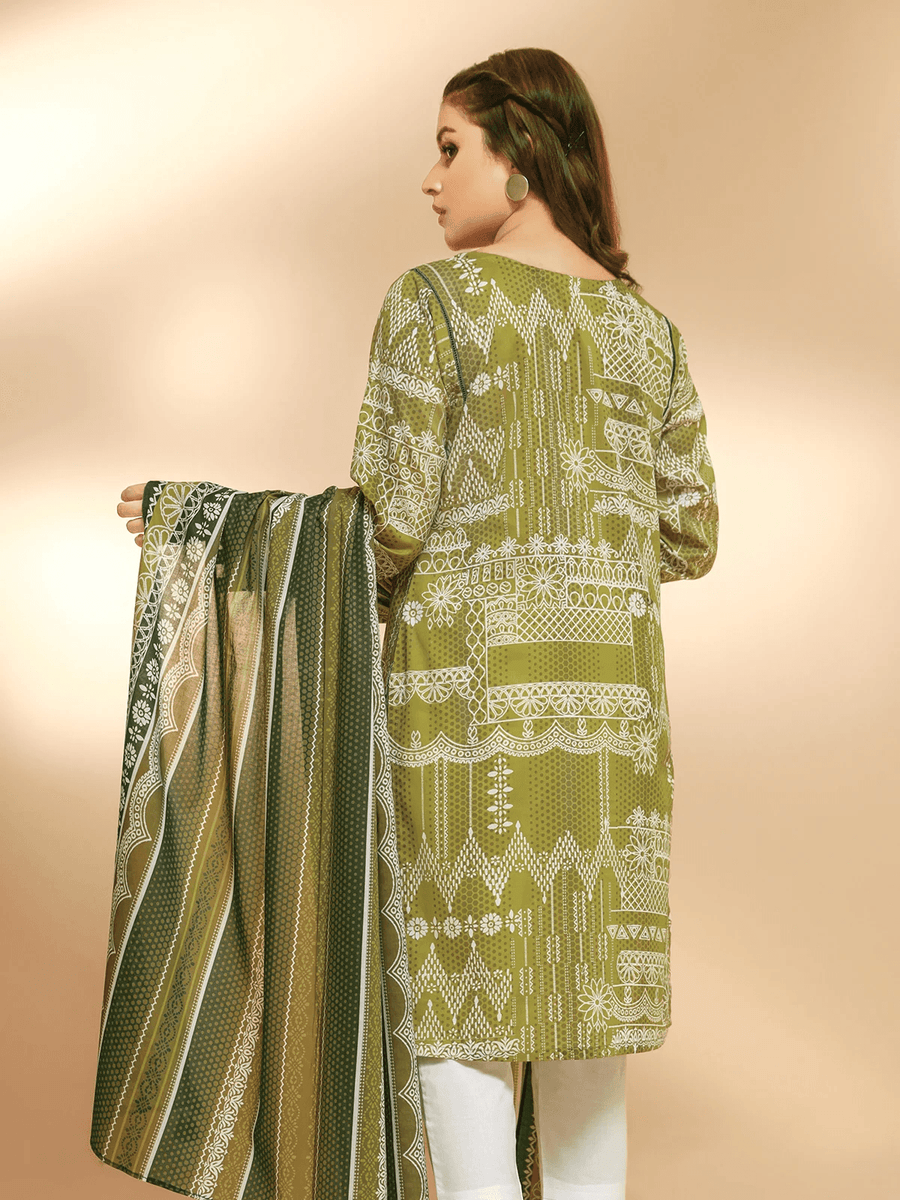 edenrobe Allure Cambric Unstitched Printed 2pc Suit EWU21A7-21276 - FaisalFabrics.pk
