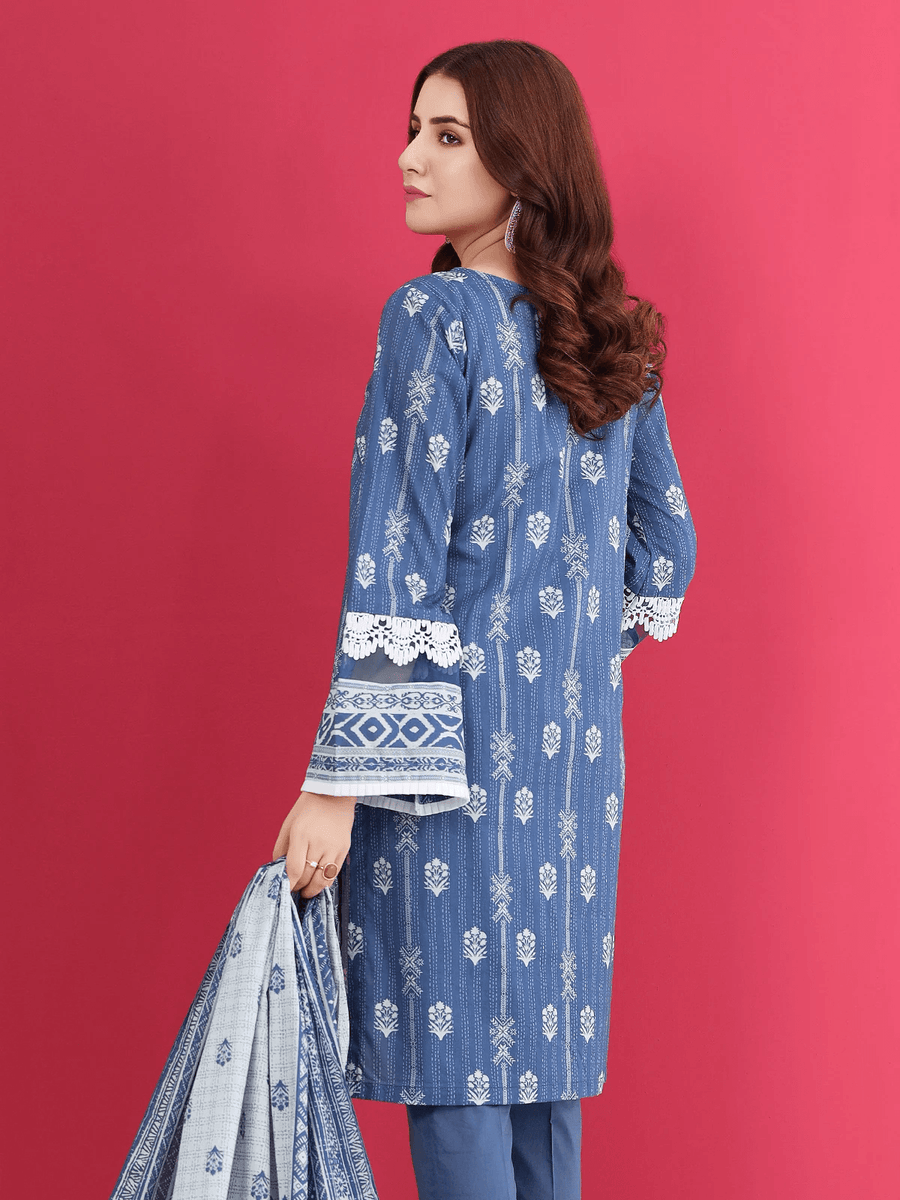 edenrobe Allure Cambric Unstitched Printed 2pc Suit EWU21A7-21278 - FaisalFabrics.pk