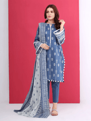 edenrobe Allure Cambric Unstitched Printed 2pc Suit EWU21A7-21278 - FaisalFabrics.pk