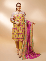edenrobe Allure Cambric Unstitched 2Pc Printed Suit EWU21A7-21285 - FaisalFabrics.pk