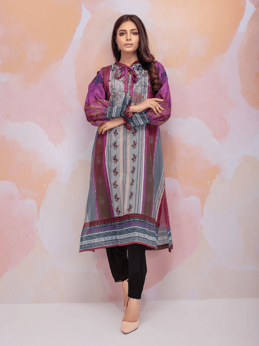 edenrobe Allure Cambric Unstitched Printed 1pc Shirt EWU21A7-21313 - FaisalFabrics.pk