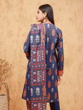 edenrobe Women Unstitched Allure Khaddar EWU21A9-21460 - Royal Blue - 3 Piece - FaisalFabrics.pk