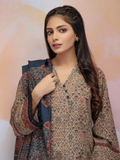 edenrobe Allure Khaddar Unstitched Printed 3pc Suit EWU21A9-21489 - FaisalFabrics.pk