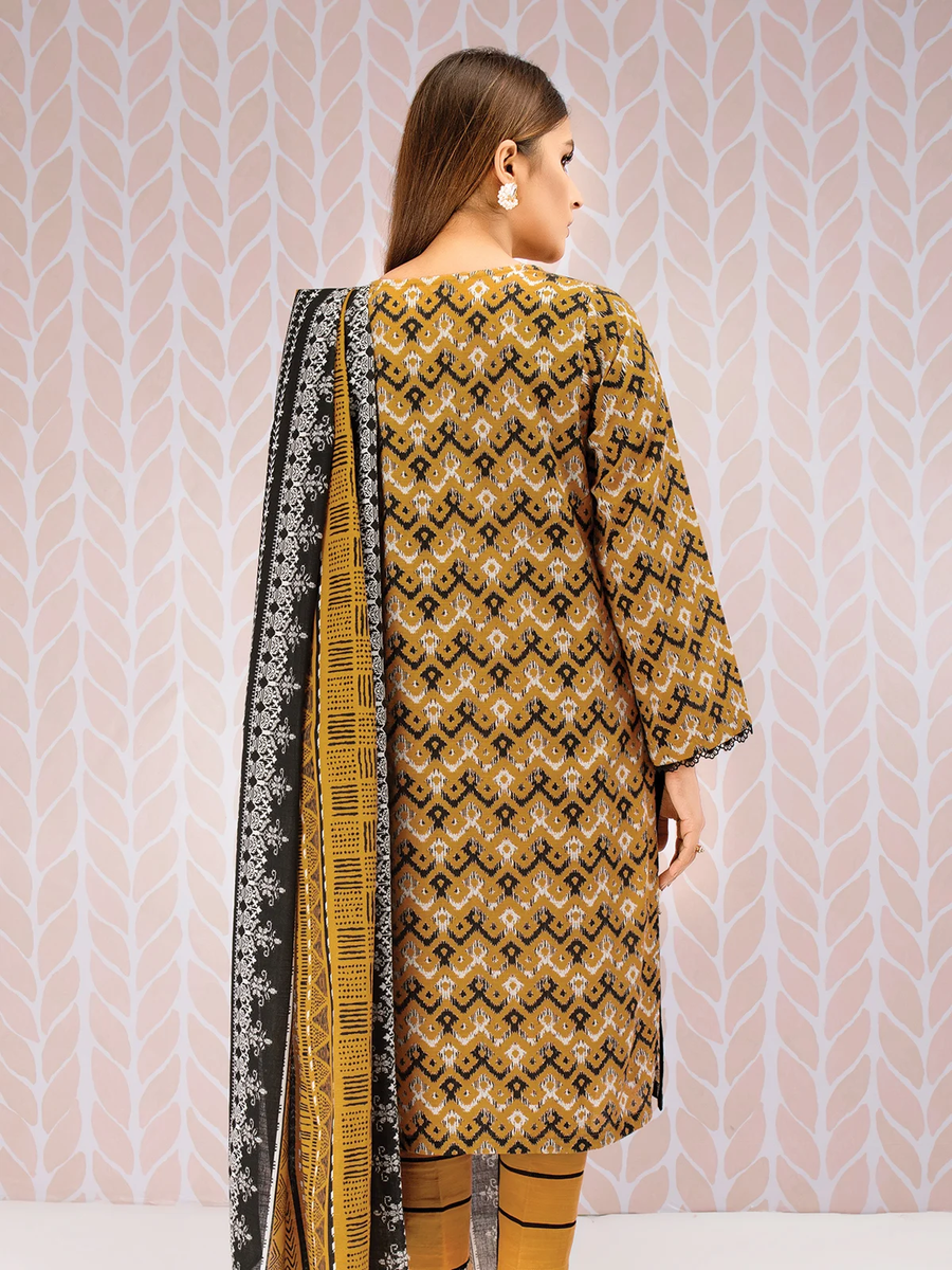 edenrobe Allure Khaddar Unstitched Printed 3pc Suit EWU21A9-21491 - FaisalFabrics.pk