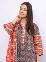 edenrobe Women Unstitched Allure Khaddar EWU21A9-21499 - Grey - 3 Piece - FaisalFabrics.pk