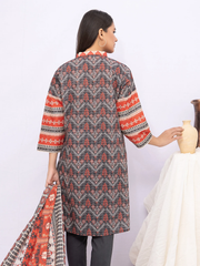 edenrobe Women Unstitched Allure Khaddar EWU21A9-21499 - Grey - 3 Piece - FaisalFabrics.pk