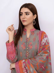 edenrobe Allure Khaddar Unstitched Printed 3pc Suit EWU21A9-21502 - FaisalFabrics.pk