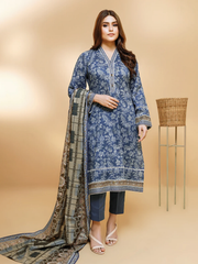 edenrobe Allure Khaddar Unstitched Printed 3pc Suit EWU21A9-21503 - FaisalFabrics.pk