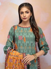 edenrobe Allure Khaddar Unstitched Printed 3pc Suit EWU21A9-21506 - FaisalFabrics.pk
