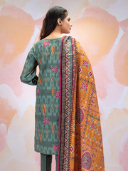 edenrobe Allure Khaddar Unstitched Printed 3pc Suit EWU21A9-21506 - FaisalFabrics.pk
