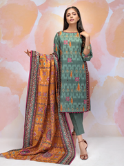 edenrobe Allure Khaddar Unstitched Printed 3pc Suit EWU21A9-21506 - FaisalFabrics.pk