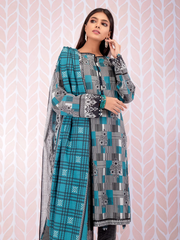 edenrobe Allure Khaddar Unstitched Printed 3pc Suit EWU21A9-21507 - FaisalFabrics.pk