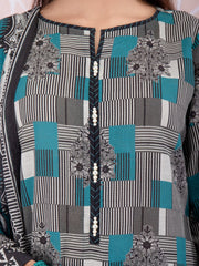 edenrobe Allure Khaddar Unstitched Printed 3pc Suit EWU21A9-21507 - FaisalFabrics.pk