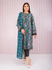 edenrobe Allure Khaddar Unstitched Printed 3pc Suit EWU21A9-21507 - FaisalFabrics.pk