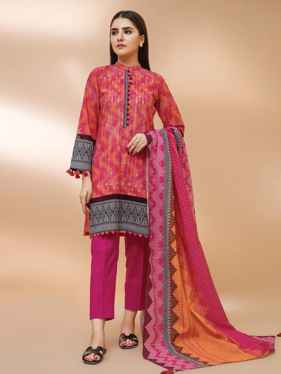 edenrobe Allure Khaddar Unstitched Printed 2pc Suit EWU21A9-21511 - FaisalFabrics.pk
