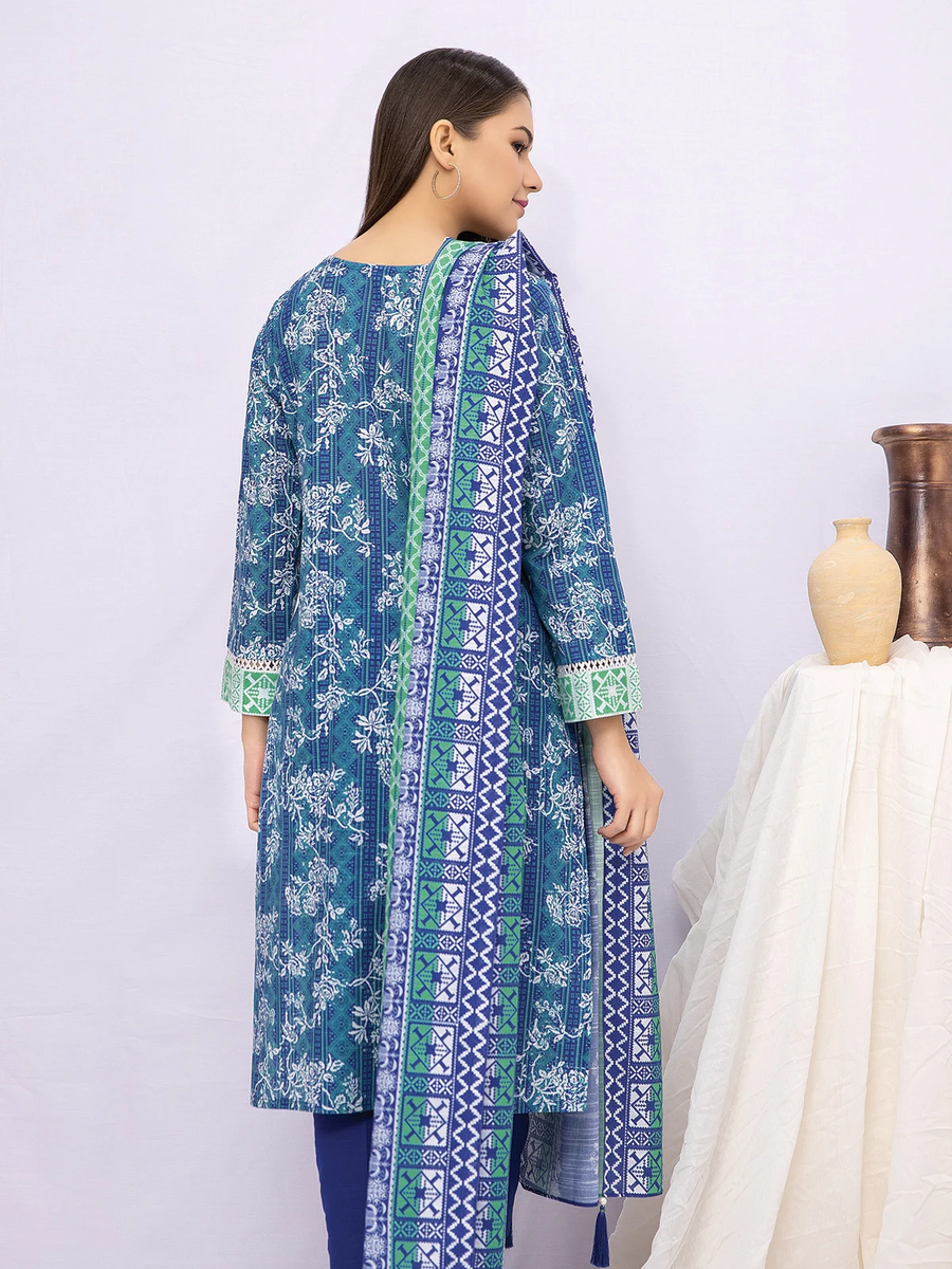 edenrobe Allure Khaddar Unstitched Printed 2pc Suit EWU21A9-21513 - FaisalFabrics.pk