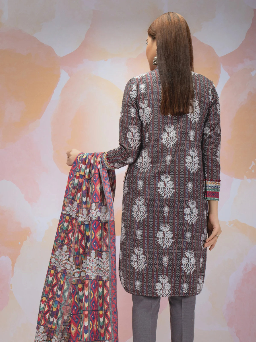 edenrobe Allure Khaddar Unstitched Printed 2pc Suit EWU21A9-21514 - FaisalFabrics.pk