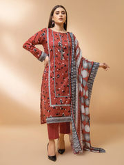 edenrobe Allure Khaddar Unstitched Printed 2pc Suit EWU21A9-21519 - FaisalFabrics.pk