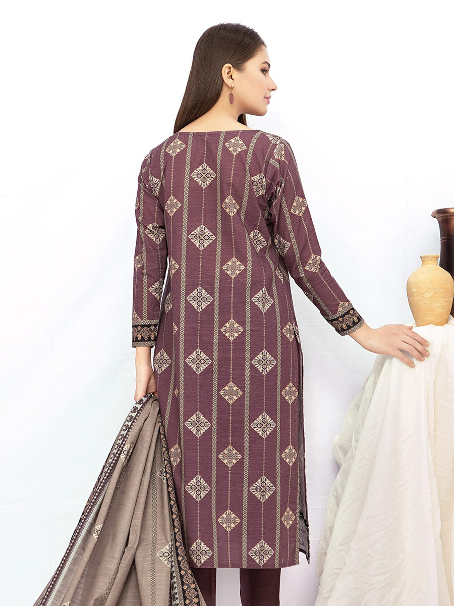 edenrobe Allure Khaddar Unstitched Printed 2pc Suit EWU21A9-21521 - FaisalFabrics.pk