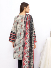edenrobe Women Unstitched Allure Khaddar EWU21A9-21540 - Beige Multi - 2 Piece - FaisalFabrics.pk