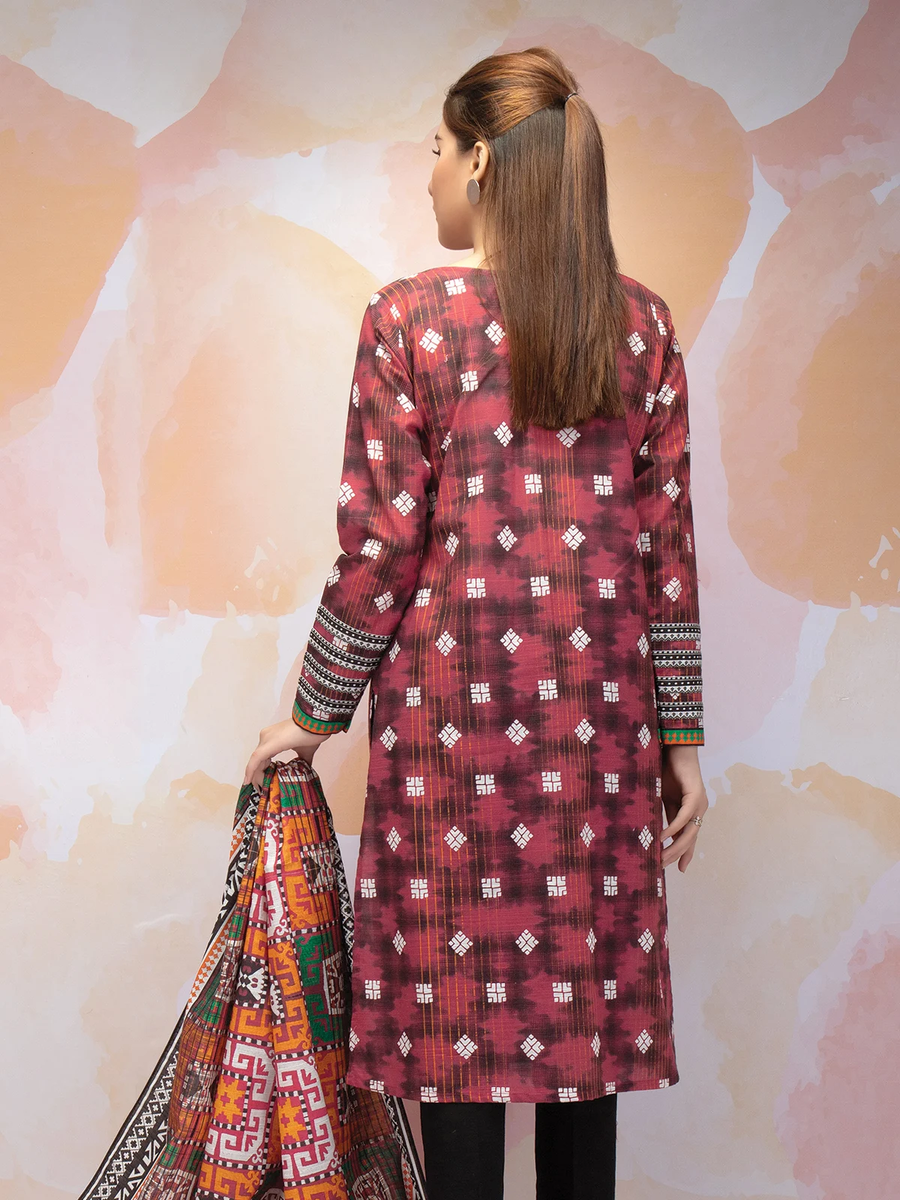 edenrobe Allure Khaddar Unstitched Printed 2pc Suit EWU21A9-21541 - FaisalFabrics.pk