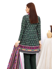 edenrobe Women Unstitched Allure Khaddar EWU21A9-21542 - Green - 2 Piece - FaisalFabrics.pk