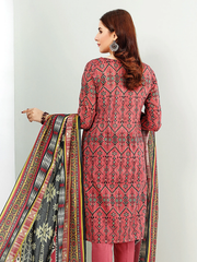 edenrobe Women Unstitched Allure Khaddar EWU21A9-21544 - Dull Pink - 2 Piece - FaisalFabrics.pk