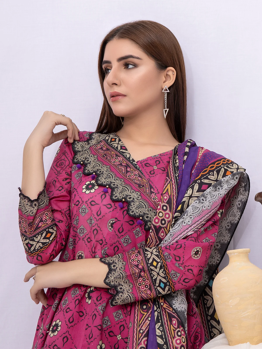 edenrobe Allure Khaddar Unstitched Printed 2pc Suit EWU21A9-21545 - FaisalFabrics.pk