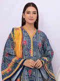 edenrobe Women Unstitched Allure Khaddar EWU21A9-21549 - Blue - 2 Piece - FaisalFabrics.pk