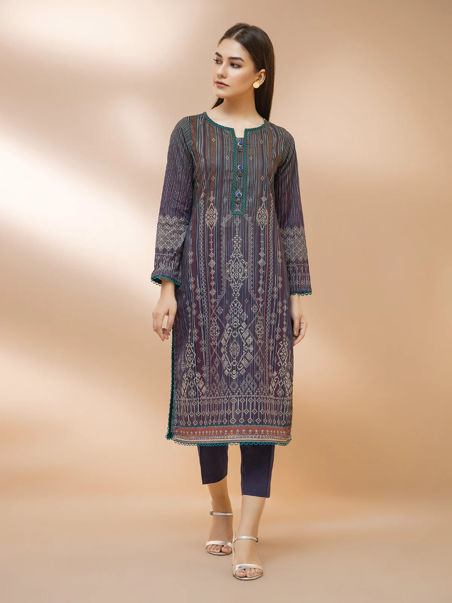edenrobe Allure Khaddar Unstitched Printed 2pc Suit EWU21A9-21555 - FaisalFabrics.pk