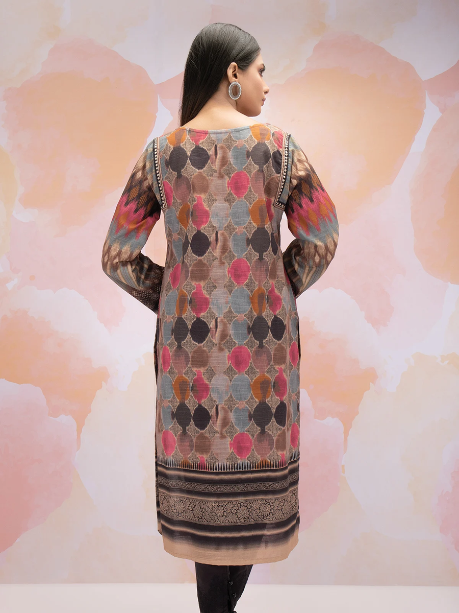 edenrobe Allure Khaddar Unstitched Printed 2pc Suit EWU21A9-21557 - FaisalFabrics.pk