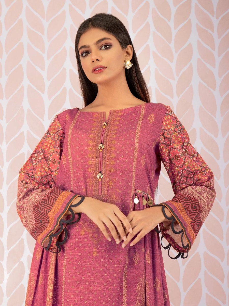 edenrobe Allure Khaddar Unstitched Printed 2pc Suit EWU21A9-21558 - FaisalFabrics.pk