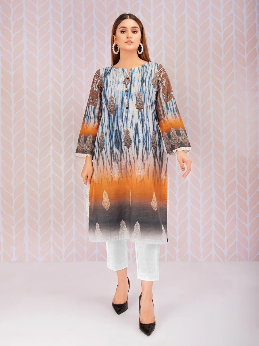 edenrobe Allure Khaddar Unstitched Printed 2pc Suit EWU21A9-21559 - FaisalFabrics.pk