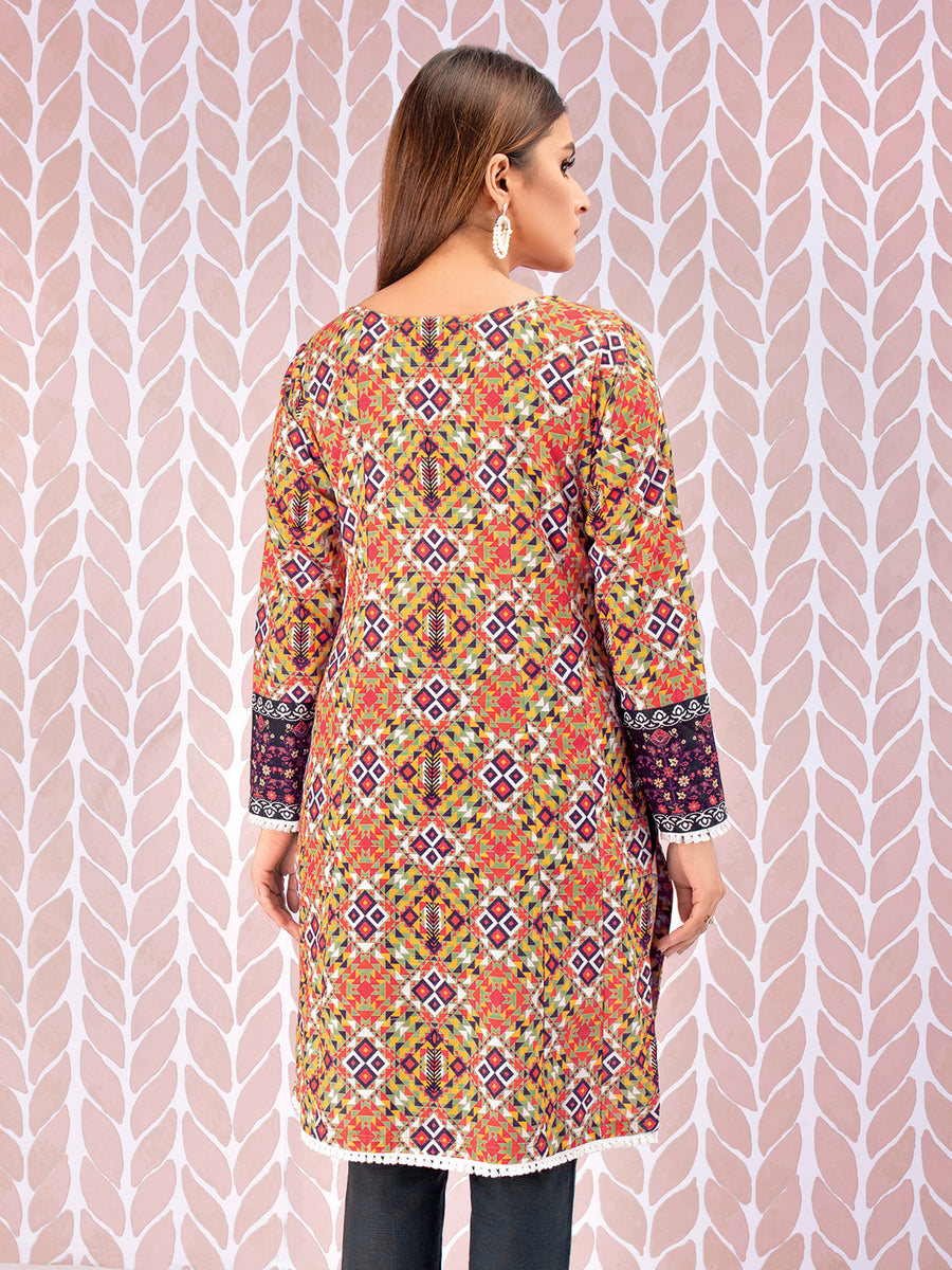 edenrobe Women Unstitched Allure Khaddar EWU21A9-21569 - Multi - 1 Piece - FaisalFabrics.pk