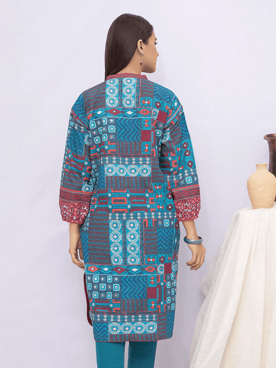 edenrobe Allure Khaddar Unstitched Printed 1Pc Shirt EWU21A9-21576 - FaisalFabrics.pk