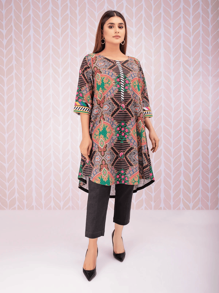 edenrobe Allure Khaddar Unstitched Printed 1Pc Shirt EWU21A9-21579 - FaisalFabrics.pk