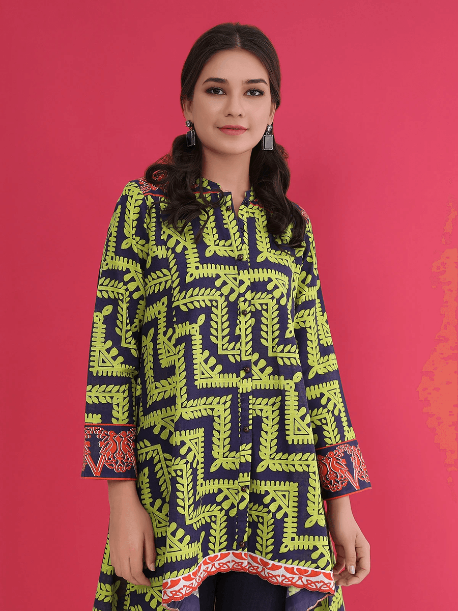 edenrobe Allure Khaddar Unstitched Printed 1Pc Shirt EWU21A9-21581 - FaisalFabrics.pk