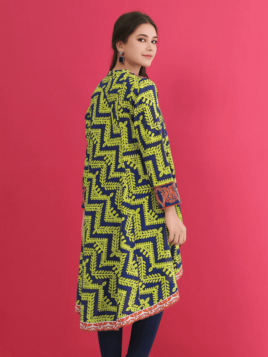 edenrobe Allure Khaddar Unstitched Printed 1Pc Shirt EWU21A9-21581 - FaisalFabrics.pk