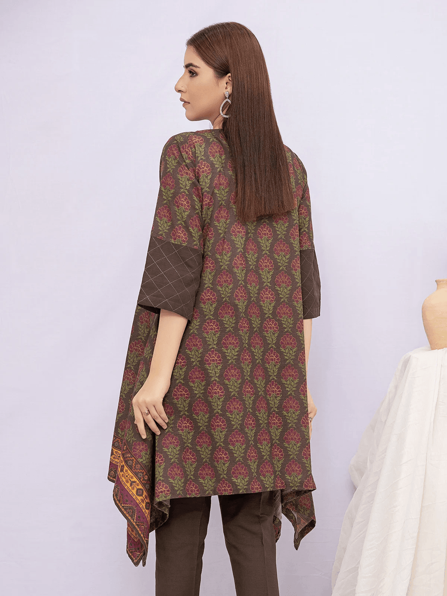 edenrobe Allure Khaddar Unstitched Printed 1Pc Shirt EWU21A9-21584 - FaisalFabrics.pk
