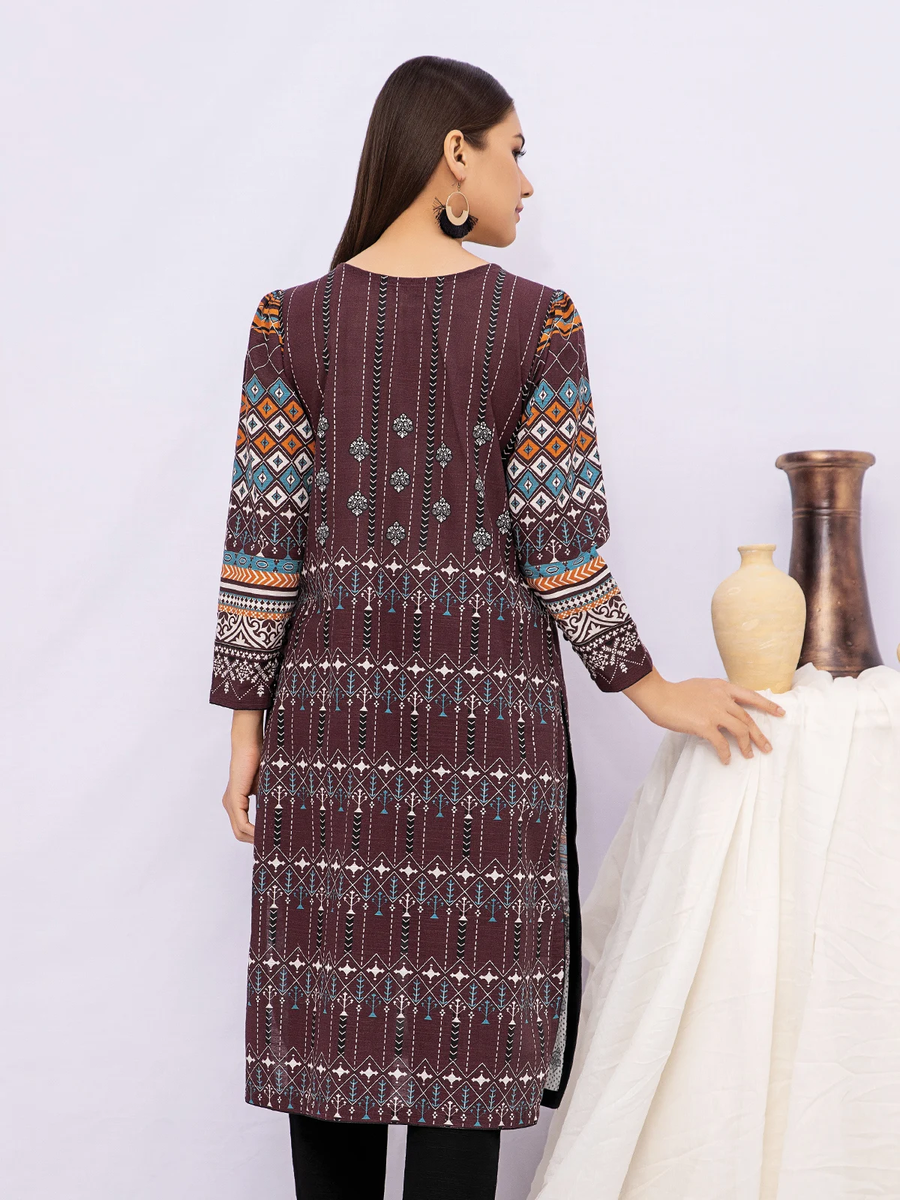 edenrobe Allure Khaddar Unstitched Printed 1Pc Shirt EWU21A9-21588 - FaisalFabrics.pk