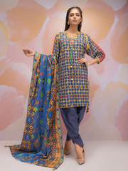 edenrobe Allure Khaddar Unstitched Printed 3pc Suit EWU21A9-21595 - FaisalFabrics.pk
