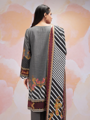 edenrobe Allure Khaddar Unstitched Printed 3pc Suit EWU21A9-21598 - FaisalFabrics.pk