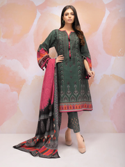 edenrobe Allure Khaddar Unstitched Printed 3pc Suit EWU21A9-21605 - FaisalFabrics.pk