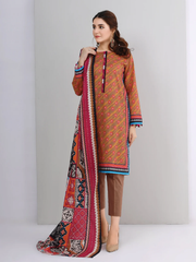 edenrobe Allure Khaddar Unstitched Printed 2pc Suit EWU21A9-21606 - FaisalFabrics.pk