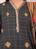 edenrobe Shades of Winter Crepe Embroidered 3pc Suit EWU21V11-21644 - FaisalFabrics.pk