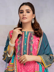 edenrobe Women Unstitched Shades Of Winter EWU21V11-21749 - Pink - 3 Piece - FaisalFabrics.pk